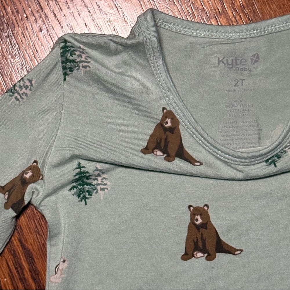 Kyte Baby Long Sleeve Two Piece Pajamas Set Like New 2T $44